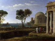 Claude Lorrain Landscape with Aeneas on Delos (mk17) France oil painting reproduction
